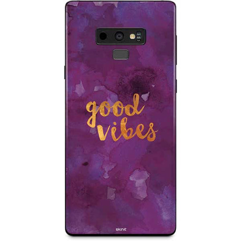 Good Vibes Galaxy Note 9 Skin