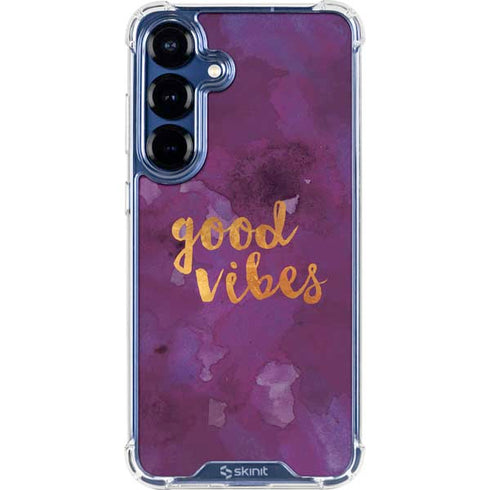 Good Vibes Galaxy S25 Clear Case