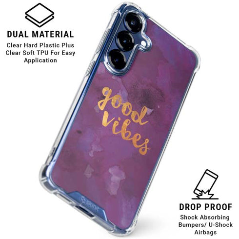 Good Vibes Galaxy S25 Clear Case