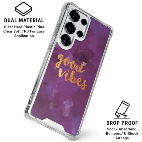 Good Vibes Galaxy S26 Ultra Clear Case