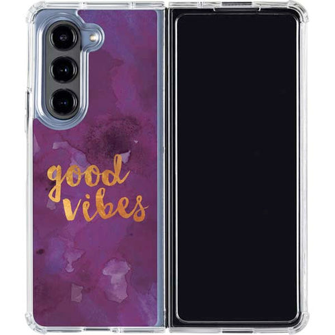 Good Vibes Galaxy Z Fold5 5G Clear Case