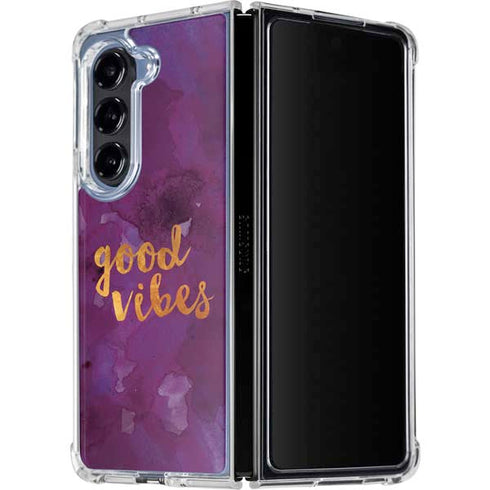 Good Vibes Galaxy Z Fold5 5G Clear Case