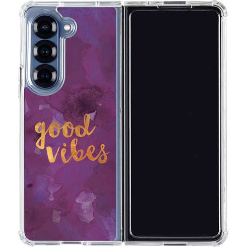 Good Vibes Galaxy Z Fold6 Clear Case