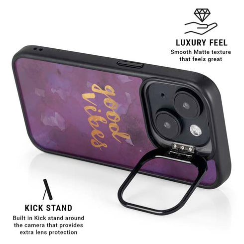 Good Vibes iPhone 15 Plus Kickstand Case