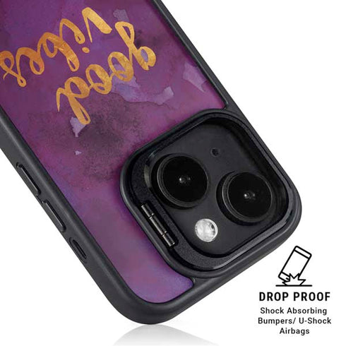 Good Vibes iPhone 15 Plus Kickstand Case