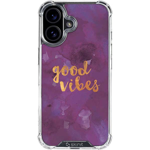 Good Vibes iPhone 16 Plus Clear Case