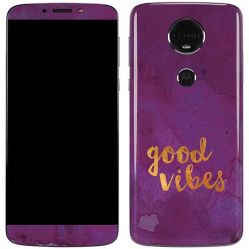 Good Vibes Moto E5 Plus Skin