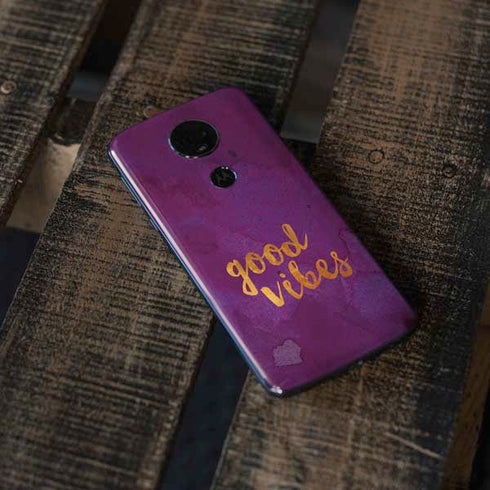 Good Vibes Moto E5 Plus Skin