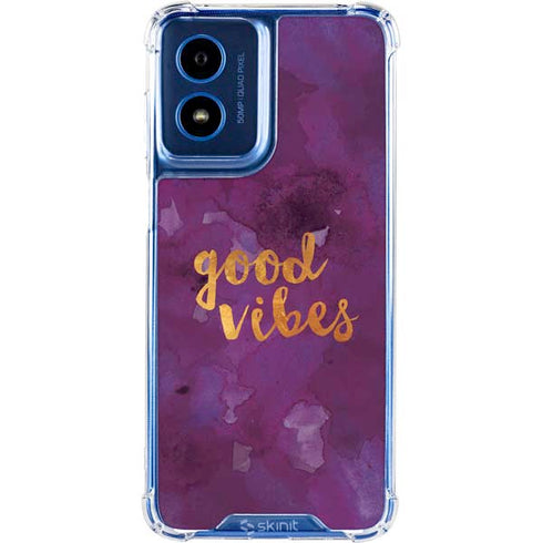 Good Vibes Moto G 5G (2024) Clear Case