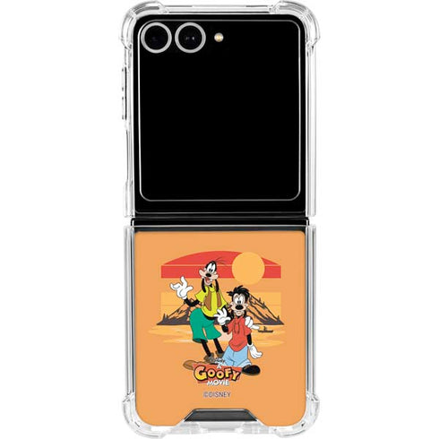 Disney Goof Family Trip Galaxy Z Flip7 Clear Case
