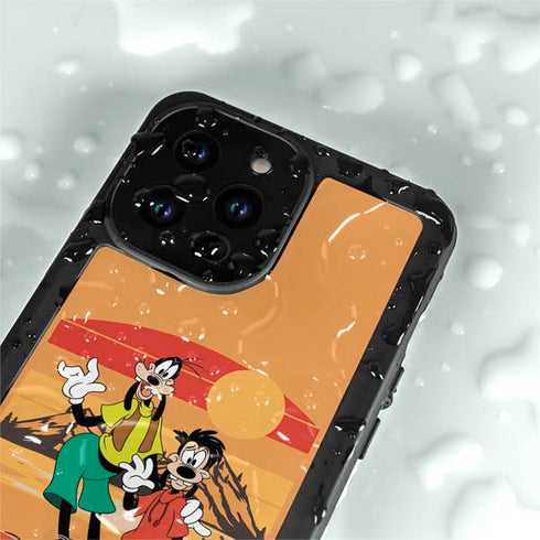 Disney Goof Family Trip iPhone 14 Pro Max Waterproof Case