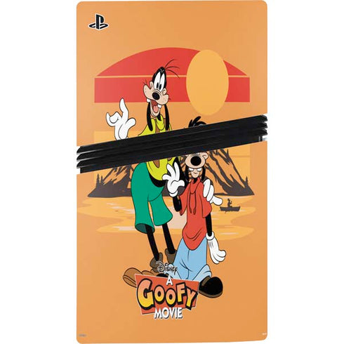 Disney Goof Family Trip PS5 Pro Disk Console Skin