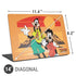 Disney Goof Family Trip Universal Laptop 14in (11.4 x 8.2in) Skin