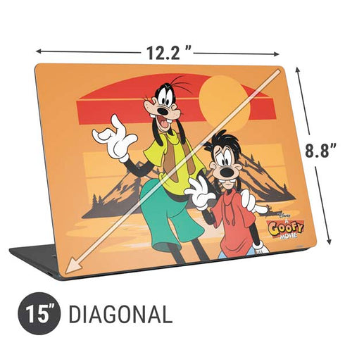 Disney Goof Family Trip Universal Laptop 15in (12.2 x 8.8in) Skin
