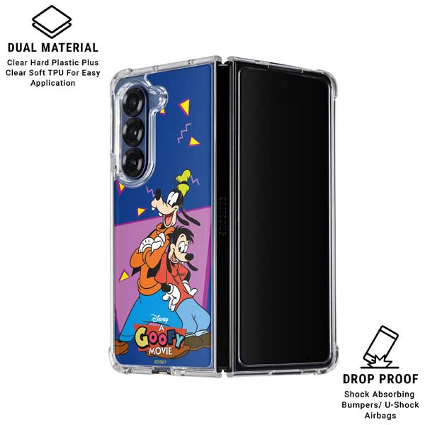 Goofy and Max Galaxy Z Fold7 Clear Case | Skinit
