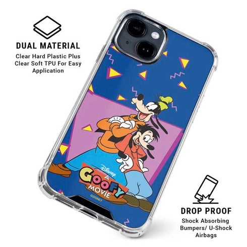 Disney Goofy and Max iPhone 14 Plus Clear Case