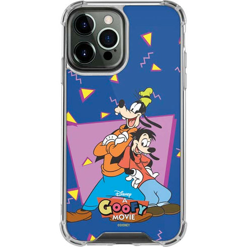 Disney Goofy and Max iPhone 14 Pro Max Clear Case