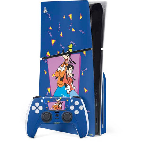 Disney Goofy and Max PS5 Slim Disk Bundle Skin