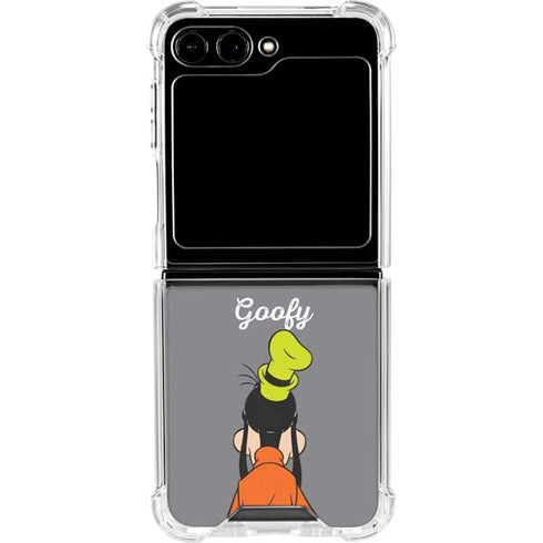 Disney Friends Goofy Backwards Galaxy Z Flip6 Clear Case