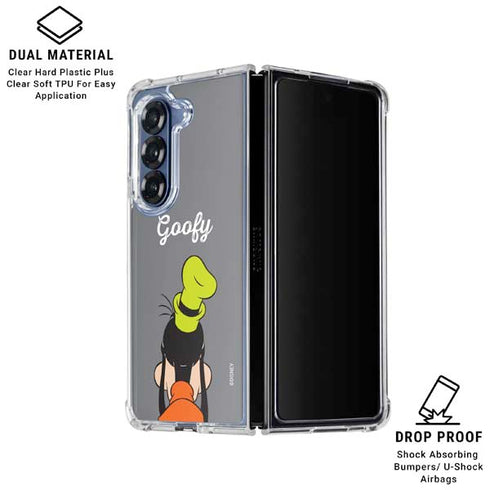 Disney Friends Goofy Backwards Galaxy Z Fold6 Clear Case