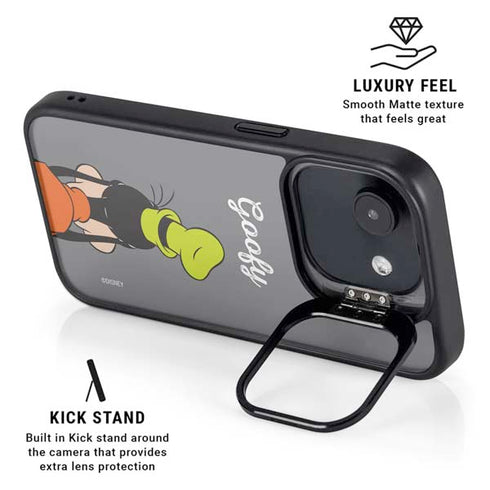 Disney Friends Goofy Backwards iPhone 16e Kickstand Case