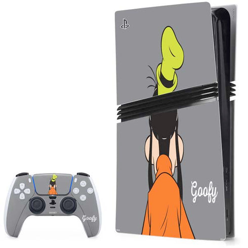Disney Friends Goofy Backwards PS5 Pro Bundle Skin