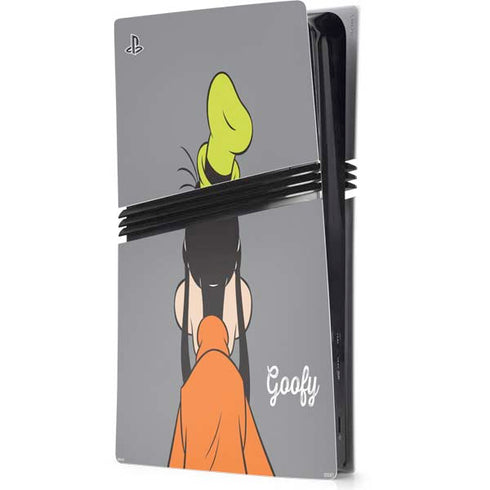Disney Friends Goofy Backwards PS5 Pro Console Skin