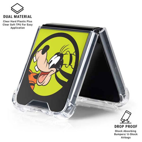 Disney Friends Goofy Galaxy Z Flip6 Clear Case