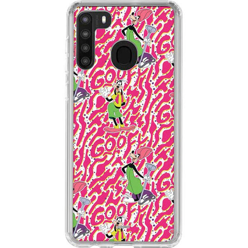 Disney Goofy Goof Galaxy A21 Clear Case