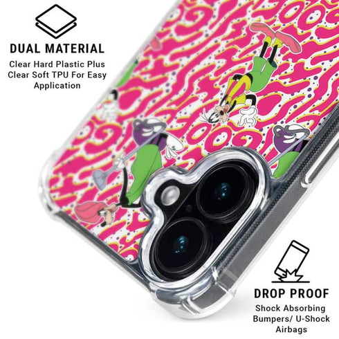 Disney Goofy Goof iPhone 16 Plus Clear Case