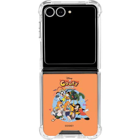 Disney Goofy Movie Group Galaxy Z Flip7 Clear Case