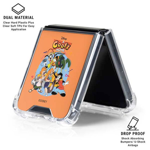 Disney Goofy Movie Group Galaxy Z Flip7 Clear Case
