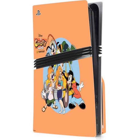 Disney Goofy Movie Group PS5 Pro Disk Console Skin