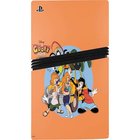 Disney Goofy Movie Group PS5 Pro Disk Console Skin