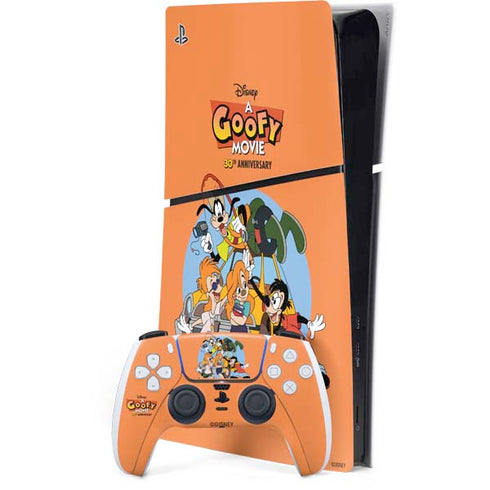 Disney Goofy Movie Group PS5 Slim Digital Edition Bundle Skin