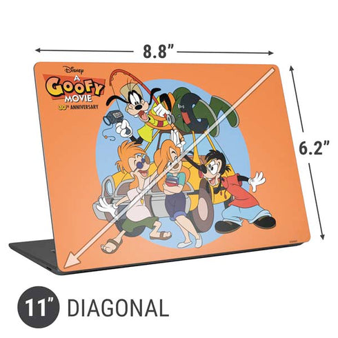 Disney Goofy Movie Group Universal Laptop 11in (8.8 x 6.2in) Skin