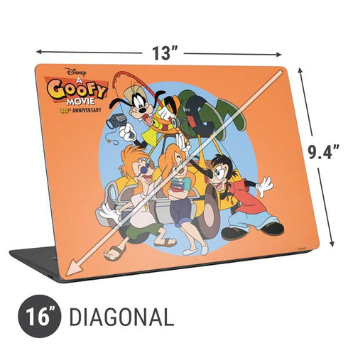 Disney Goofy Movie Group Universal Laptop 16in (13 x 9.4in) Skin