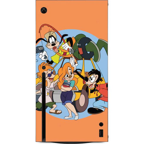 Disney Goofy Movie Group Xbox Series X Console Skin