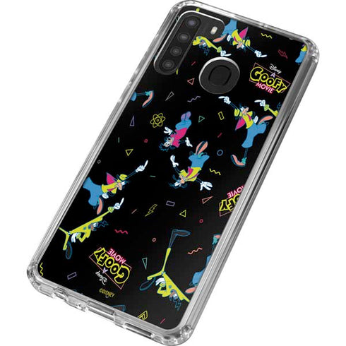 Disney Goofy Movie Pattern Galaxy A21 Clear Case