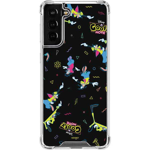 Disney Goofy Movie Pattern Galaxy S21 FE Clear Case