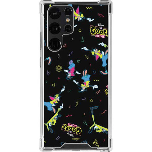 Disney Goofy Movie Pattern Galaxy S22 Ultra Clear Case