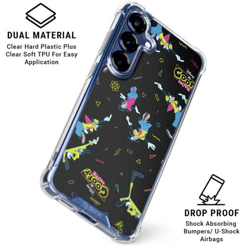 Disney Goofy Movie Pattern Galaxy S25 Clear Case