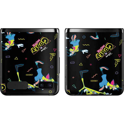 Disney Goofy Movie Pattern Galaxy Z Flip Skin