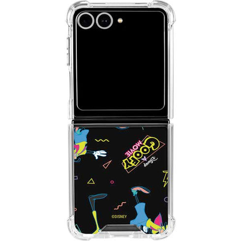 Disney Goofy Movie Pattern Galaxy Z Flip7 Clear Case