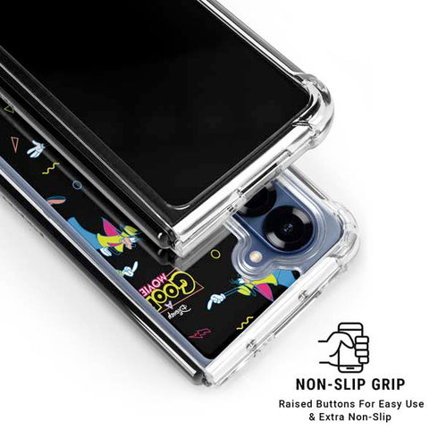 Disney Goofy Movie Pattern Galaxy Z Fold7 Clear Case