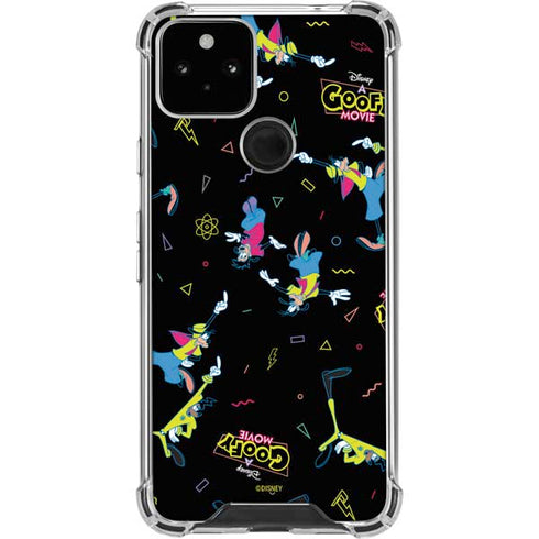 Disney Goofy Movie Pattern Google Pixel 5 Clear Case