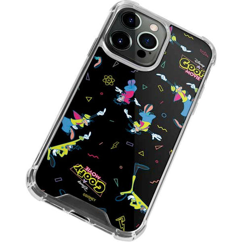 Disney Goofy Movie Pattern iPhone 13 Pro Max Clear Case