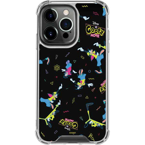 Disney Goofy Movie Pattern iPhone 14 Pro Clear Case