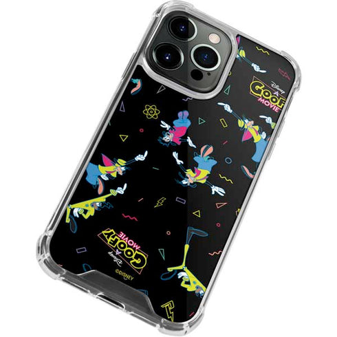 Disney Goofy Movie Pattern iPhone 14 Pro Clear Case