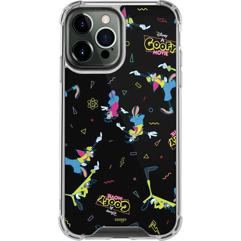 Disney Goofy Movie Pattern iPhone 14 Pro Max Clear Case